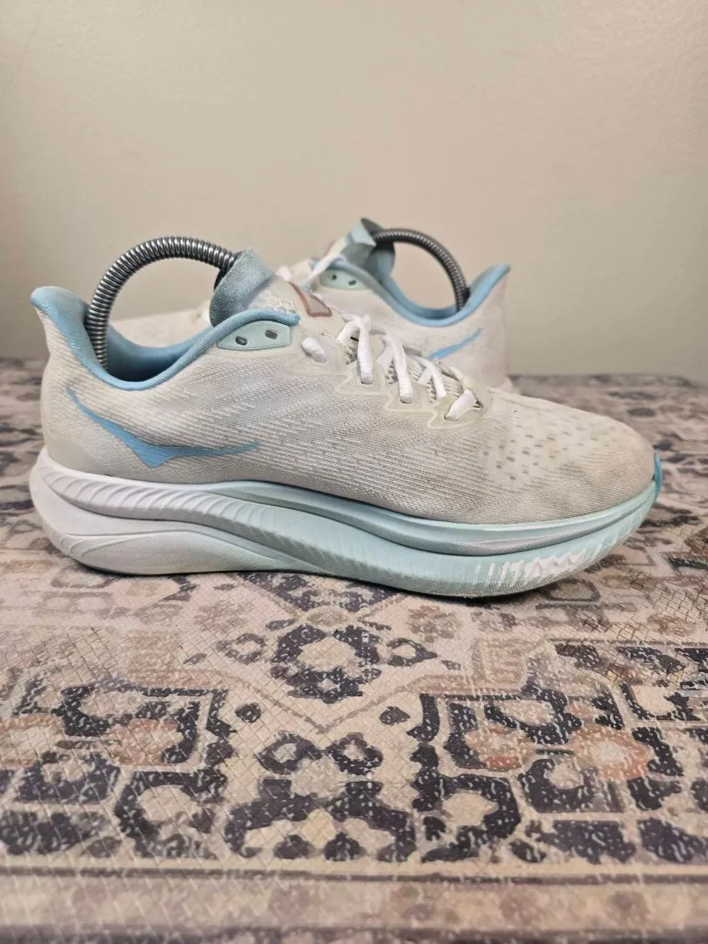 HOKA Mach 6 Frost Rose Gold Women's Running Shoes Size 9 B Athletic Sneakers